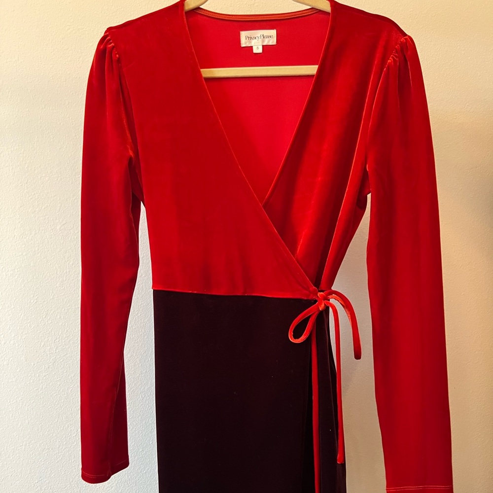 Two tone mini dress